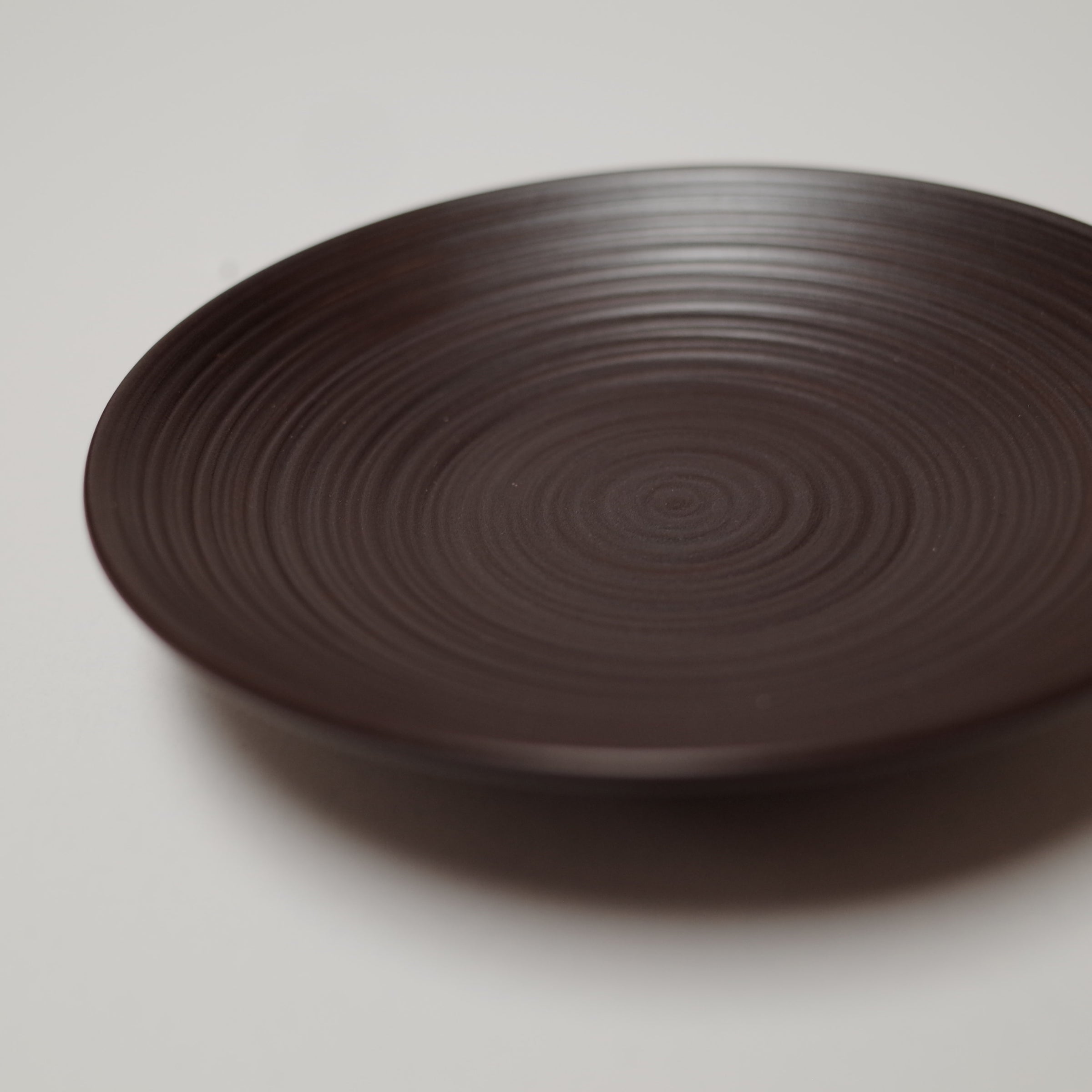 Hakusan/Chataku (Japanese Teacup Saucer) 白山陶器/陶茶托 錆巻