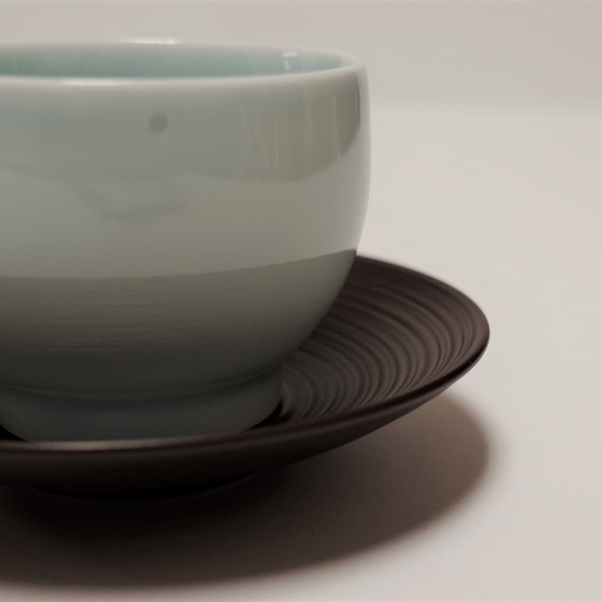 Hakusan/Chataku (Japanese Teacup Saucer) 白山陶器/陶茶托 錆巻