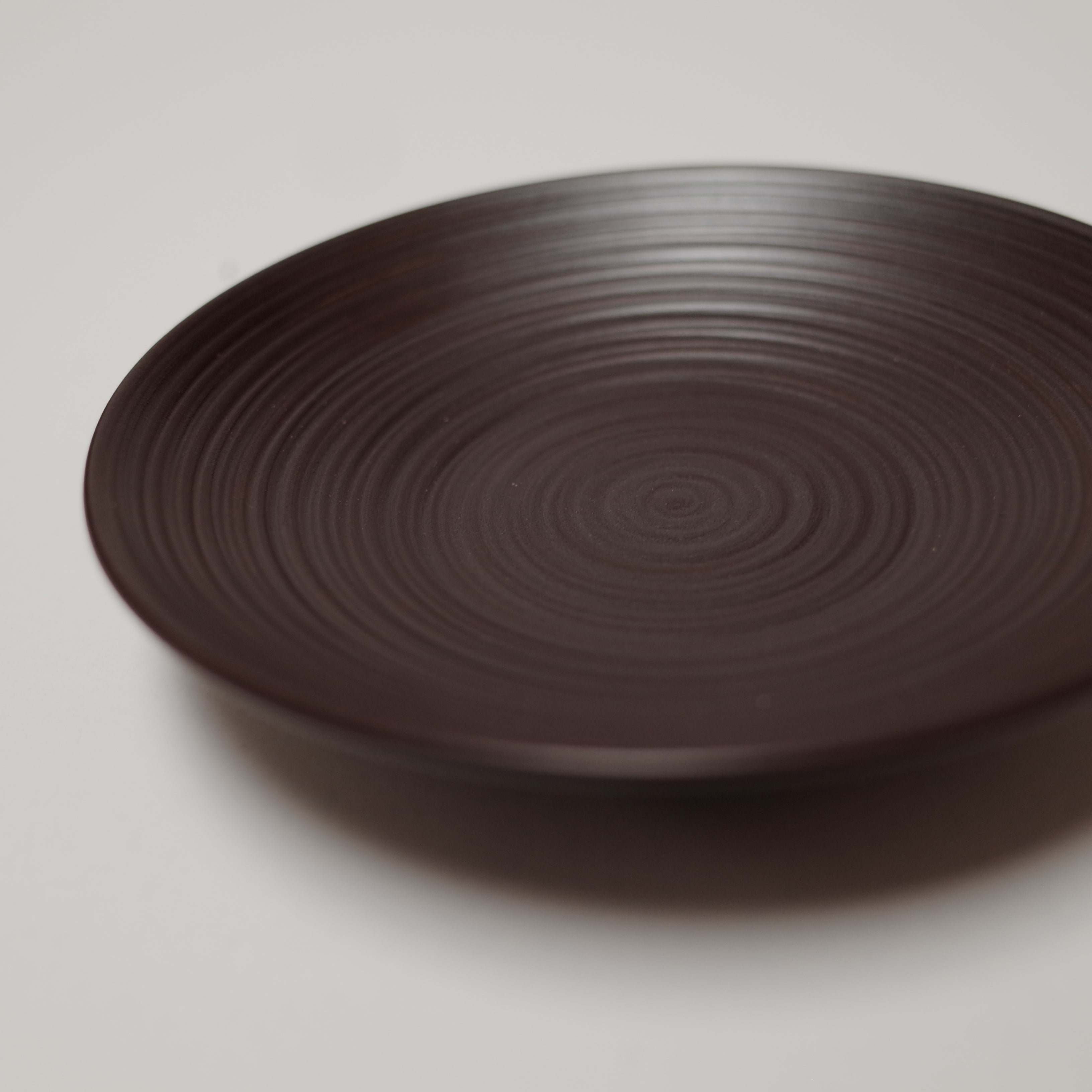 Hakusan/Chataku (Japanese Teacup Saucer) 白山陶器/陶茶托 錆巻